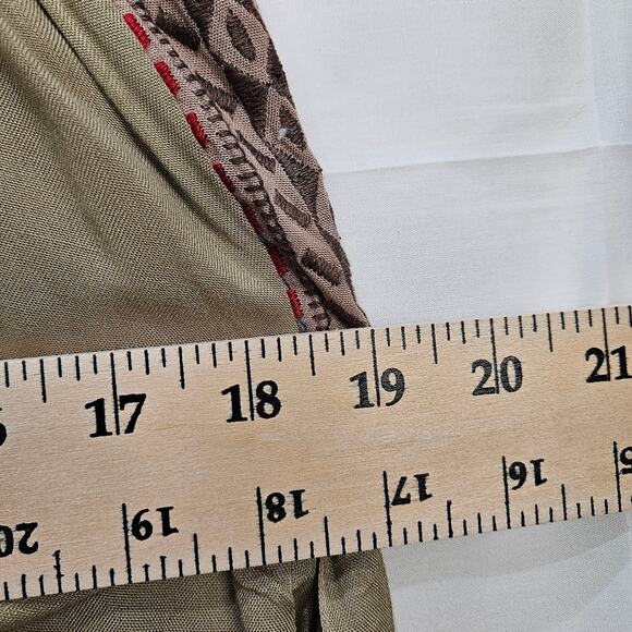 Raga [Sample] Blouse Tank Top Open Front Flowy Beige Size Small - Picture 7 of 8